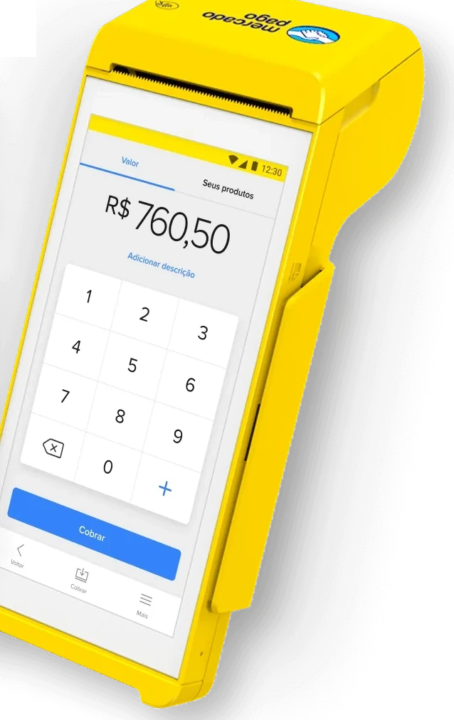 Maquininha de cartão Point Smart 2, do Mercado Pago